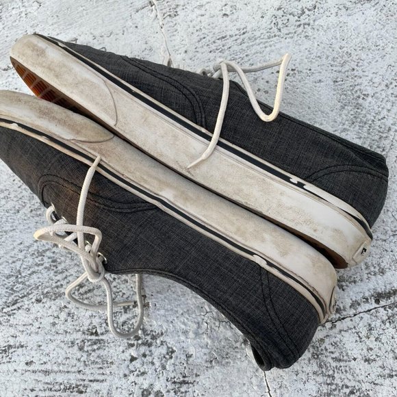 Vans Men Sneaker Lace Up Gray Shoes Size 10.5 Men 12Women - Picture 8 of 10
